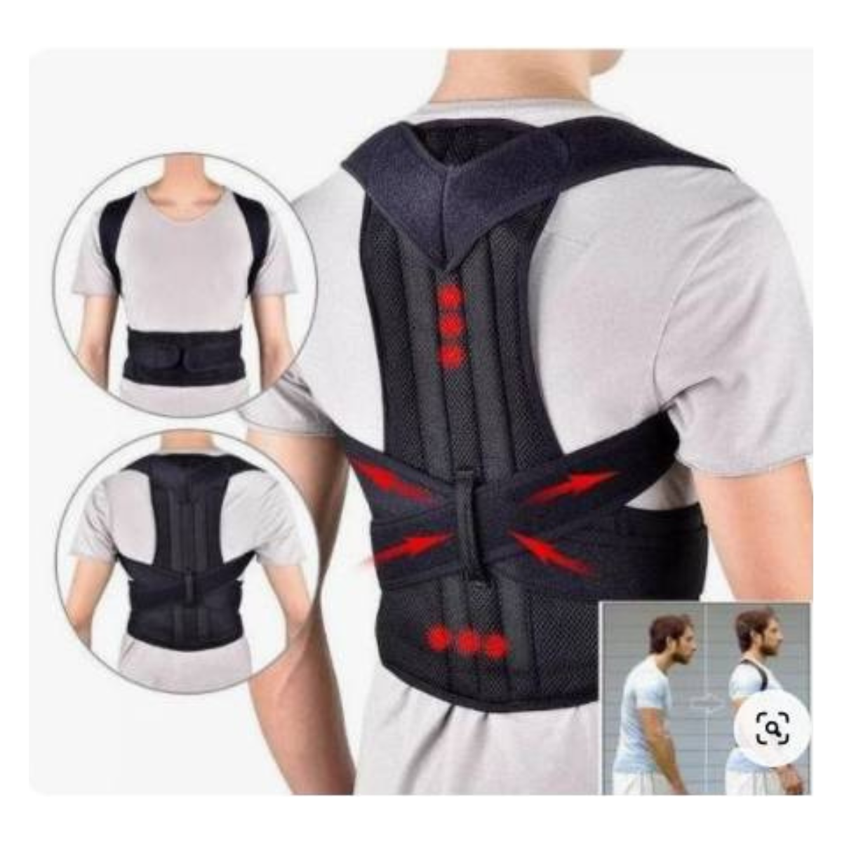 Soporte Lumbar Doble De Alineacion