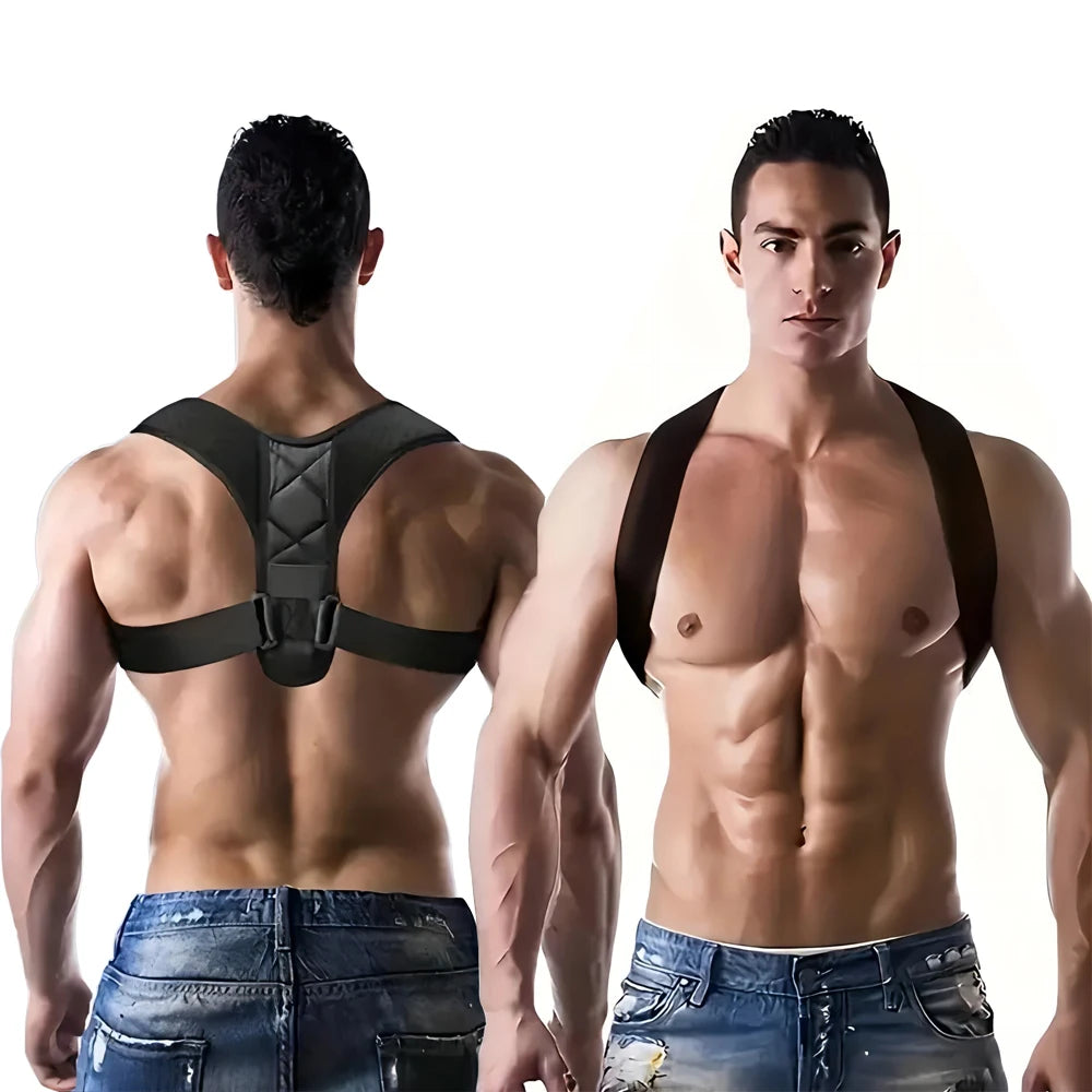 Cinturón Corrector de Postura de Espalda, Corrector de Joroba para Adultos, Hombres y Mujeres, Cinturón de Corrección de Postura al Sentarse, Hombros Rectos y Espalda