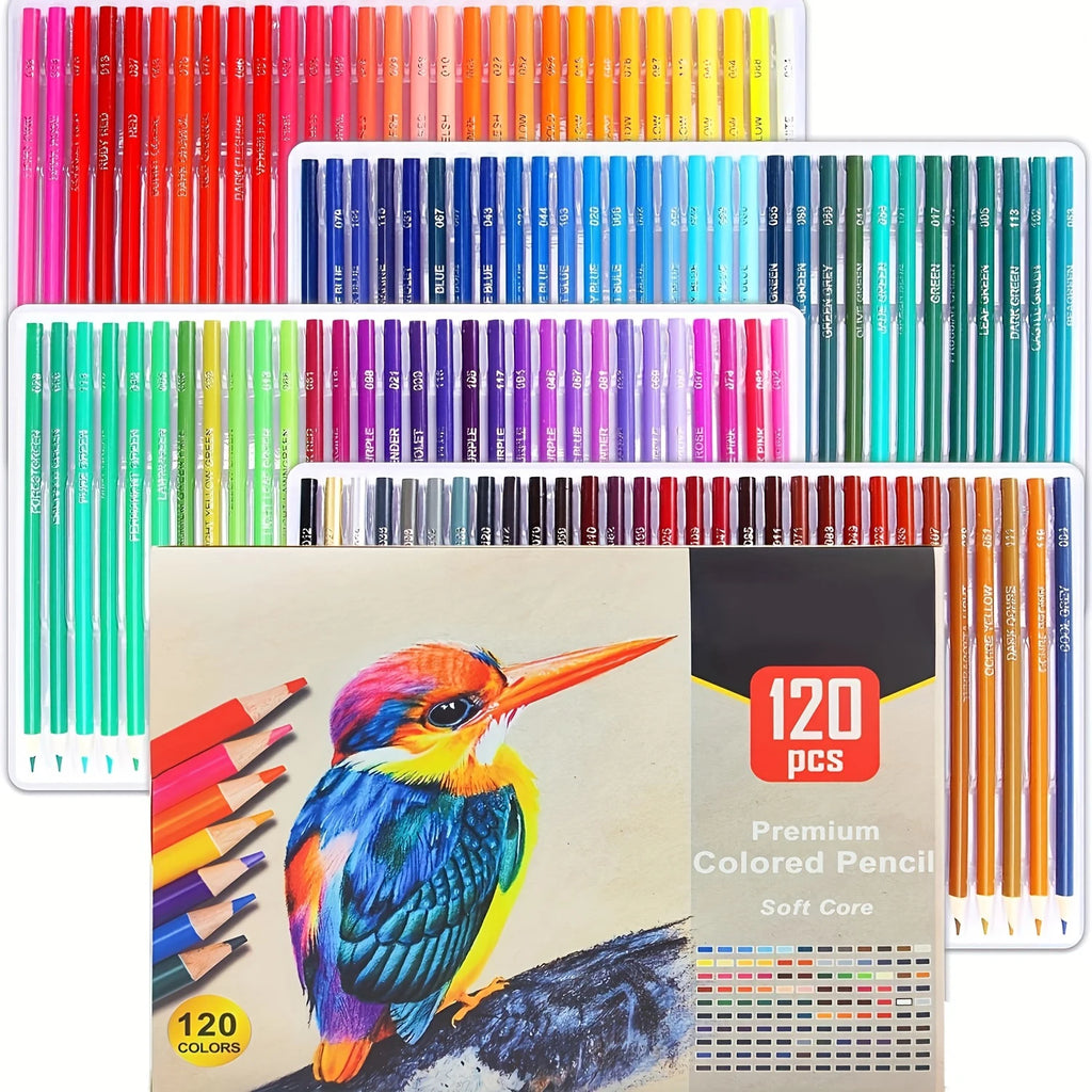 Set de 180 Lápices de Colores Profesionales Lápices de Aceite No Tóxicos para Dibujo y Bocetos