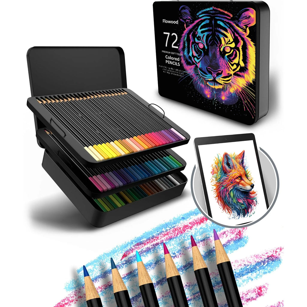 Set de 180 Lápices de Colores Profesionales Lápices de Aceite No Tóxicos para Dibujo y Bocetos