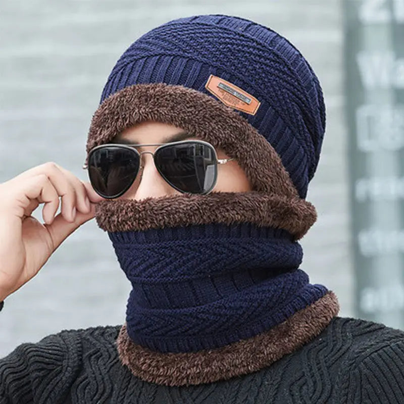 Sombrero, capucha, bufanda y máscara de felpa térmica para mujer de otoño e invierno, protección para los oídos, diseño grueso y resistente al viento para salir a montar al aire libre