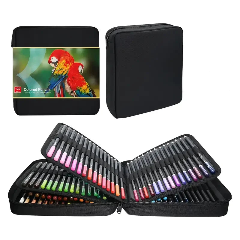 Set de 180 Lápices de Colores Profesionales Lápices de Aceite No Tóxicos para Dibujo y Bocetos